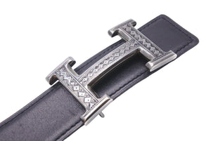 HERMES エルメス ベルト コンスタンス トゥワレグ族 レザー リバーシブル シルバー金具 保存箱 保存袋 サイズ65 美品 中古 48891