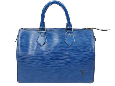 LOUIS VUITTON ルイヴィトン ハンドバッグ スピーディ25 エピ M43015ブルー ゴールド金具 美品 中古 48893