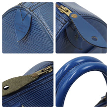 Load image into Gallery viewer, LOUIS VUITTON ルイヴィトン ハンドバッグ スピーディ25 エピ M43015ブルー ゴールド金具 美品 中古 48893