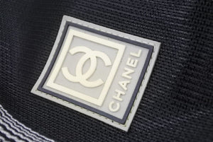 CHANEL シャネル リュック スポーツライン ココマーク ロゴ メッシュ 10番台 P7243 ナイロン ブラック 美品 中古 48894