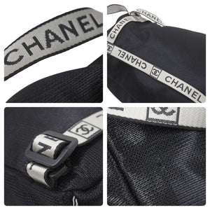 CHANEL シャネル リュック スポーツライン ココマーク ロゴ メッシュ 10番台 P7243 ナイロン ブラック 美品 中古 48894