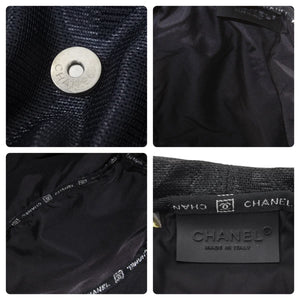 CHANEL シャネル リュック スポーツライン ココマーク ロゴ メッシュ 10番台 P7243 ナイロン ブラック 美品 中古 48894