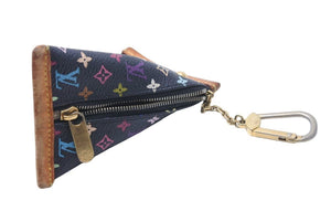 LOUISVUITTON ルイヴィトン ベルランゴ コインケース 小銭入れ ポーチ キーリング付 M58029 SR0075 マルチカラー 良品 中古 48956