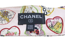 Load image into Gallery viewer, CHANEL シャネル サンバイザー 帽子 バレンタイン ハートココマーク コットン ピンク マルチカラー 美品 中古 48967