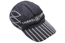 Load image into Gallery viewer, CHANEL SPORTS シャネル スポーツ キャップ 帽子 ココマーク ブラック ホワイト 黒 白 M ナイロン美品 中古 48969