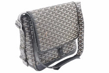 Load image into Gallery viewer, GOYARD GRAND BLEU MM ゴヤール グランブルーMM ショルダーバッグ イニシャル入り ブラック 美品 中古 48974