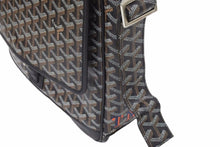 Load image into Gallery viewer, GOYARD GRAND BLEU MM ゴヤール グランブルーMM ショルダーバッグ イニシャル入り ブラック 美品 中古 48974