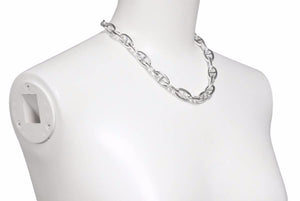 新品未使用 HERMES エルメス ネックレス Chaine d'Ancre シェーヌダンクルGM SV925 130.8g 29コマ 中古 48990