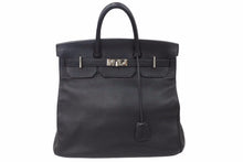 Load image into Gallery viewer, HERMES エルメス オータクロア 40 ブラック トゴ シルバー金具 □H 美品 中古 48999