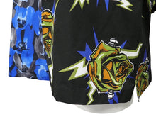 Load image into Gallery viewer, 極美品 PRADA プラダ Poplin Dahlia Bowling Shirt ポプリンダリアボーリングシャツ 2019AW ブラック ブルー コットン S 中古 49014
