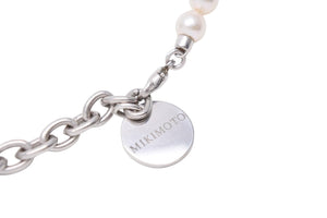 極美品 MIKIMOTO ミキモト コムデギャルソン WG-1622ZT ネックレス チョーカー 留金 銀製 アコヤ真珠 中古 49025