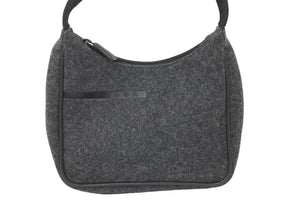 PRADA プラダ ホーボー ハンドバッグ PRADA SPORTS プラダスポーツ グレー ウール ワンショルダーバッグ ロゴ 美品 中古 49075