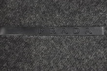 画像をギャラリービューアに読み込む, PRADA プラダ ホーボー ハンドバッグ PRADA SPORTS プラダスポーツ グレー ウール ワンショルダーバッグ ロゴ 美品 中古 49075