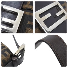 Load image into Gallery viewer, FENDI フェンディ ズッカ柄 マンマバケット ショルダーバッグ ワンショルダー ブラウン アクセサリーポーチ 良好 中古 49079