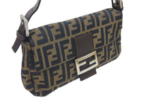 Load image into Gallery viewer, FENDI フェンディ ズッカ柄 マンマバケット ショルダーバッグ ワンショルダー ブラウン アクセサリーポーチ 中古 49080