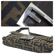Load image into Gallery viewer, FENDI フェンディ ズッカ柄 マンマバケット ショルダーバッグ ワンショルダー ブラウン アクセサリーポーチ 中古 49080