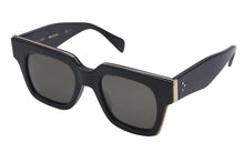 Load image into Gallery viewer, CELINE セリーヌ サングラス ウェリントン CL41097 49□21 プラスチック ブラック ゴールド 美品 中古 49059
