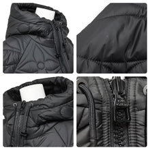 Load image into Gallery viewer, 極美品 LOUIS VUITTON ルイヴィトン LVSEフラワーキルテッドフーディジャケット 1A9FUZ ブラック サイズ50 中古 49098