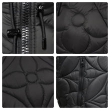 Load image into Gallery viewer, 極美品 LOUIS VUITTON ルイヴィトン LVSEフラワーキルテッドフーディジャケット 1A9FUZ ブラック サイズ50 中古 49098