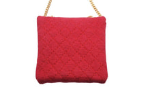 Load image into Gallery viewer, CHANEL シャネル マトラッセ ミニポシェット チェーンショルダーバッグ コットンジャージ ピンク ゴールド金具 中古 49115