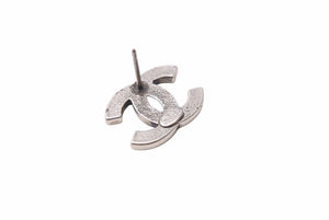 CHANEL シャネル ピアス ココマーク 06C刻印 3.2ｇ グリーン シルバー メッキ 美品 中古 49117