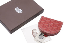 Load image into Gallery viewer, GOYARD ゴヤール コインケース 小銭入れ パクト財布 箱付き ラスパイユ半円 レッド系 良品 中古 49125