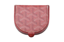 Load image into Gallery viewer, GOYARD ゴヤール コインケース 小銭入れ パクト財布 箱付き ラスパイユ半円 レッド系 良品 中古 49125