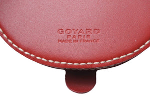 GOYARD ゴヤール コインケース 小銭入れ パクト財布 箱付き ラスパイユ半円 レッド系 良品 中古 49125