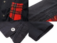 Load image into Gallery viewer, COMME DES GARCONS コムデギャルソン チェック長袖シャツ PA-J066 JAPAN製 コットン ブラック レッド S 美品 中古 49139