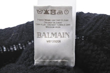 Load image into Gallery viewer, BALMAIN バルマン モヘアニット トップス M612B208 ウール ブラック イタリア製 サイズXS 良品 中古 49142