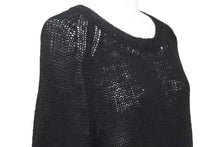 Load image into Gallery viewer, BALMAIN バルマン モヘアニット トップス M612B208 ウール ブラック イタリア製 サイズXS 良品 中古 49142