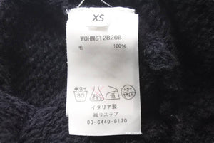 BALMAIN バルマン モヘアニット トップス M612B208 ウール ブラック イタリア製 サイズXS 良品 中古 49142