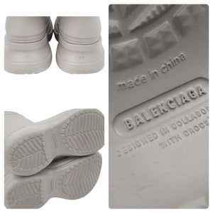 BALENCIAGA バレンシアガ Crocs クロックス ミッドカーフブーツ 677388W1S8E EVA ベージュ サイズ26.5cm 美品 中古 49148