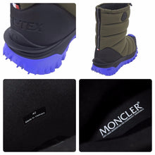 Load image into Gallery viewer, 新品未使用 Moncler モンクレール Tailgrio パデッドスノーブーツ H209A4H00010M2439 カーキ ブルー ブラック サイズ42 49149