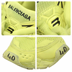 Balenciaga バレンシアガ Runner ランナー トラックスニーカー ポリウレタン ポリエステル ネオイエロー USA7 良品 中古 49151