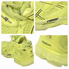 Load image into Gallery viewer, Balenciaga バレンシアガ Runner ランナー トラックスニーカー ポリウレタン ポリエステル ネオイエロー USA7 良品 中古 49151