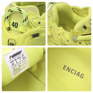 Balenciaga バレンシアガ Runner ランナー トラックスニーカー ポリウレタン ポリエステル ネオイエロー USA7 良品 中古 49151