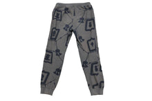 Load image into Gallery viewer, HERMES エルメス パンツ スウェット コットン ブラック グレー シルバー金具 サイズ34 レディース 美品 中古 49158