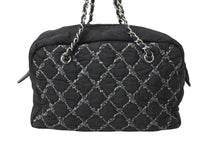 Load image into Gallery viewer, CHANEL シャネル ハンドバッグ パリビザンスチェーンバック 15196185 2012年 ココマーク ナイロン レザー ブラック 美品 中古 49160
