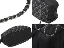 Load image into Gallery viewer, CHANEL シャネル ハンドバッグ パリビザンスチェーンバック 15196185 2012年 ココマーク ナイロン レザー ブラック 美品 中古 49160