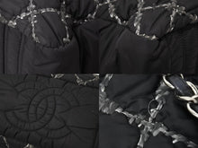Load image into Gallery viewer, CHANEL シャネル ハンドバッグ パリビザンスチェーンバック 15196185 2012年 ココマーク ナイロン レザー ブラック 美品 中古 49160