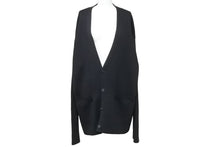 Load image into Gallery viewer, BALENCIAGA バレンシアガ オールオーバー カーディガン ウール ビスコース ポリアミド エラスタン ブラック 2 美品 中古 49170