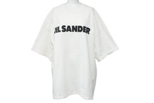 Load image into Gallery viewer, JIL SANDER ジルサンダー ロゴ Tシャツ 半袖Tシャツ 2022SS コットン ホワイト ブラック サイズXL 良品 中古 49172