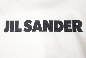 JIL SANDER ジルサンダー ロゴ Tシャツ 半袖Tシャツ 2022SS コットン ホワイト ブラック サイズXL 良品 中古 49172