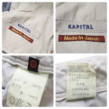 Load image into Gallery viewer, KAPITAL キャピタル デニムパンツ 柄刺繍 麻 インディゴ マルチカラー サイズ1 美品 中古 49176