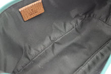 Load image into Gallery viewer, GUCCI グッチ GG柄ハンドバッグ 07198-2123 スカイブルー ブラウン シルバー金具 美品 中古 49236