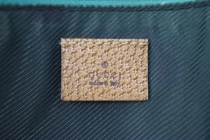 GUCCI グッチ GG柄ハンドバッグ 07198-2123 スカイブルー ブラウン シルバー金具 美品 中古 49236