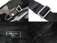 Load image into Gallery viewer, PRADA プラダ ショルダーバッグ プラダ カモフラショルダー迷彩 ギャランティカード付き VA0886 シルバー金具 美品 中古 49245