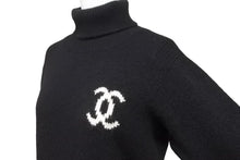 Load image into Gallery viewer, 極美品 CHANEL シャネル 96AW タートルネック ニット ココマーク ブラック カシミヤ PO8810V00321 カンガルー サイズ42 中古 49257