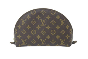 極美品 LOUIS VUITTON ルイヴィトン ポーチ ポシェット・コスメティックGM M47353 ブラウン ゴールド金具 中古 49275